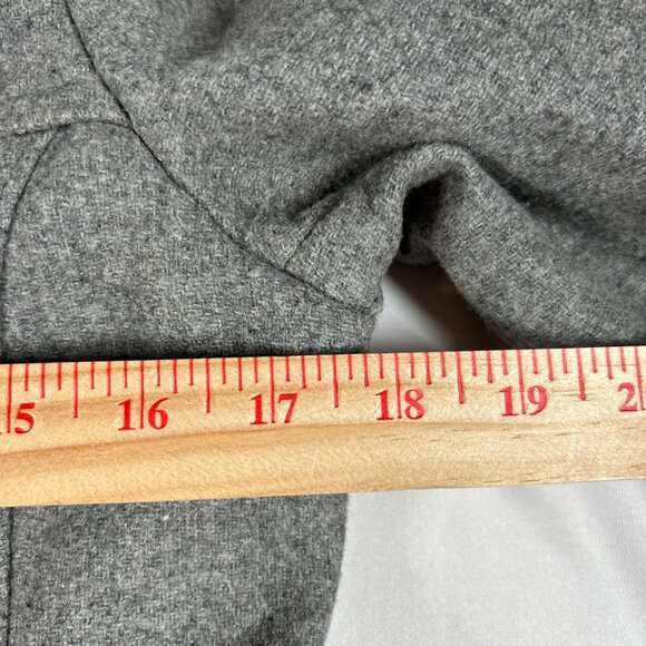 Gently Loved DKNY Women's Size 0 Double-Breasted gray Peacoat Zip Pockets READ - Picture 7 of 16